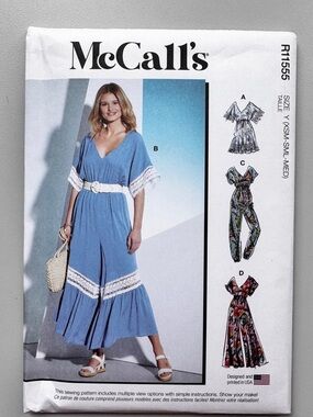 McCall’s sewing pattern for romper and jumpsuit